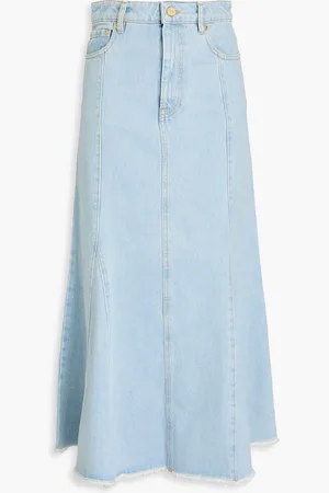 Ganni Denim midi skirt - Blue - DE 40
