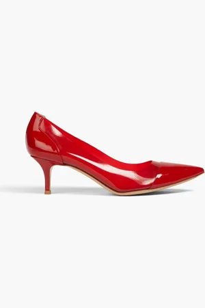 Gianvito Rossi Plexi 55 patent-leather and TPU pumps - - EU 34