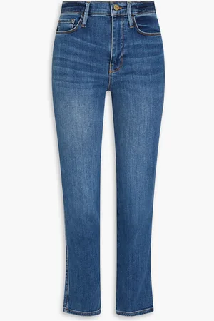 Frame Le Sylvie Slender Straight high-rise slim-leg jeans - Blue - 23