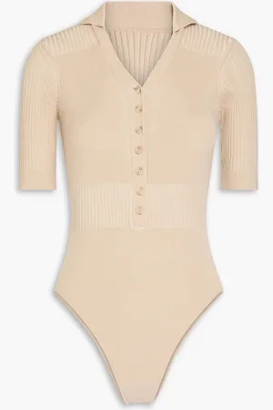 Jacquemus Yauco ribbed-knit bodysuit - Neutral - FR 42