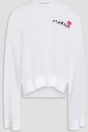 Marni Pointelle-knit cotton sweater - - IT 44