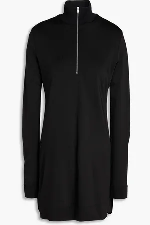 Jil Sander Zip-detailed ponte turtleneck top - - FR 36