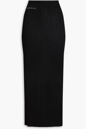 Marni Ribbed-knit maxi skirt - - IT 40