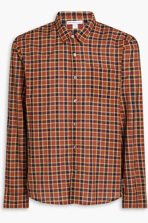 James Perse Checked cotton shirt - Brown - 2
