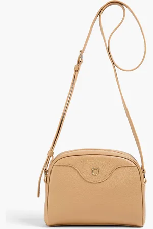 Salvatore Ferragamo Eram pebbled-leather cross-body bag - Brown - OneSize