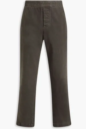 James Perse Stretch-cotton twill pants - Green - 5