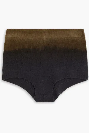Etro Dégradé cable-knit wool shorts - Gray - IT 42