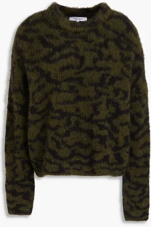 Frame Jacquard-knit sweater - Green - XS