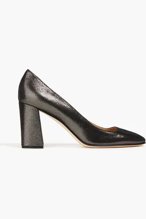 Sergio Rossi Metallic suede pumps - Gray - EU 38