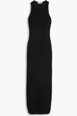 Jil Sander Cutout ribbed wool midi dress - - FR 36