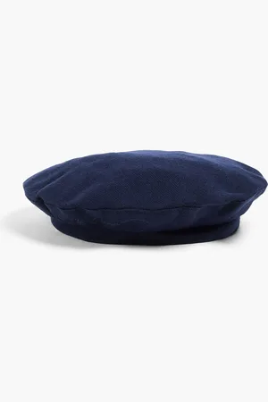 Giorgio Armani Brushed wool-twill beret - Blue - 58 cm