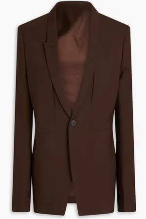 Rick Owens Wool-blend blazer - Brown - IT 40