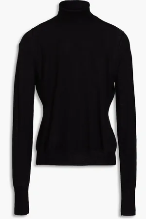 Frame Wool and silk-blend turtleneck top - - XS