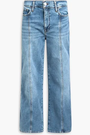 Frame Pixie high-rise wide-leg jeans - Blue - 30