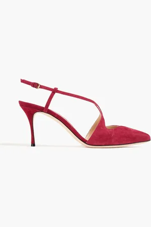 Sergio Rossi Bon Ton suede pumps - Red - EU 36