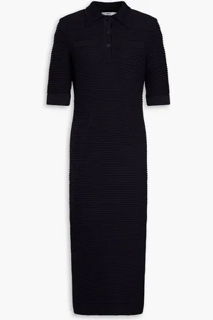 Safiyaa Akilah crochet-knit cotton midi dress - Blue - XS