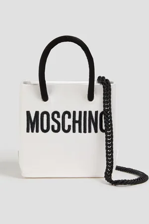 Moschino Embroidered satin cross-body bag - - OneSize