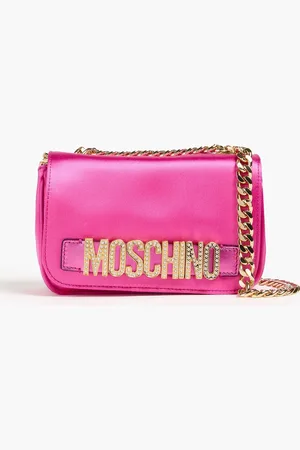 Moschino Embellished satin cross-body bag - Pink - OneSize