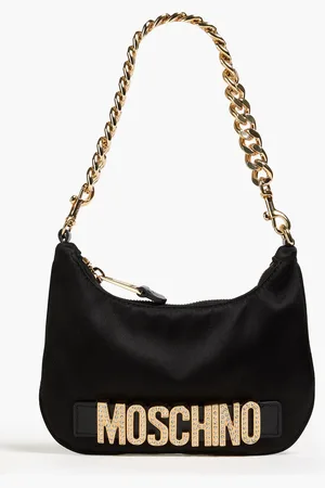 Moschino Embellished satin shoulder bag - - OneSize
