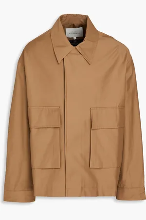 STUDIO NICHOLSON Regi cotton-blend twill jacket - Brown - L
