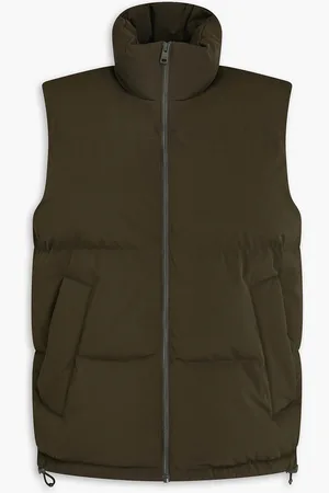 Sandro Quilted shell down vest - Green - S