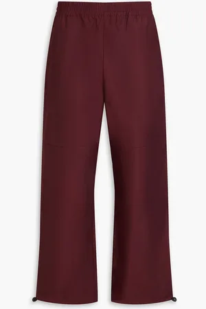STUDIO NICHOLSON Cotton-blend pants - Burgundy - M
