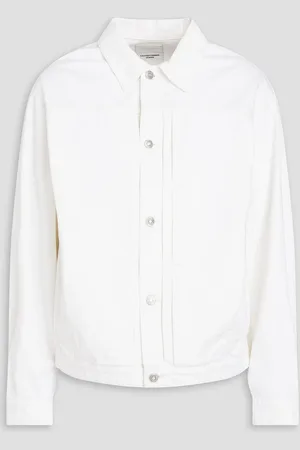 LE 17 SEPTEMBRE Pintucked denim jacket - White - IT 48