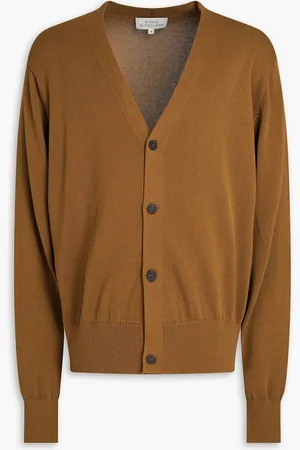 STUDIO NICHOLSON Celio cotton cardigan - Brown - L