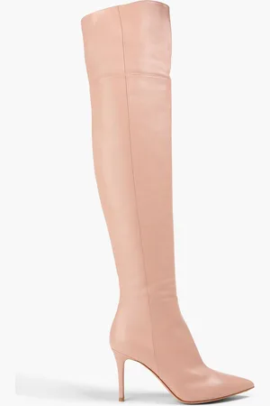 Gianvito Rossi Bea Cuissard 85 leather over-the-knee boots - Pink - EU 36.5