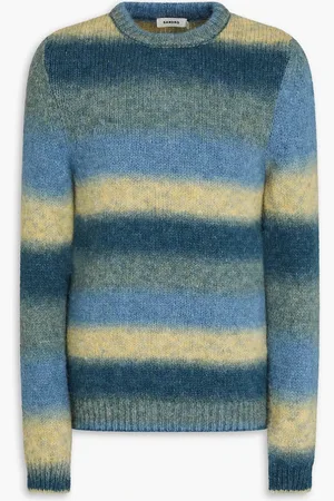 Sandro Striped knitted sweater - Blue - M