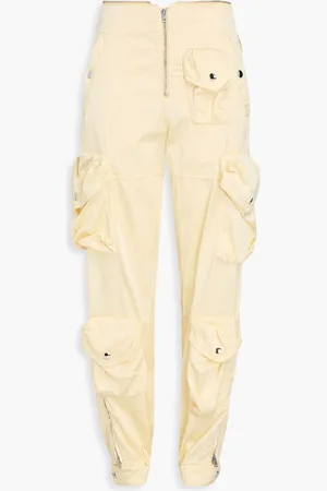 Acne Studios Satin-twill cargo pants - Yellow - DE 34