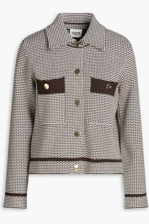 Claudie Pierlot Jacquard-knit jacket - Brown - 2