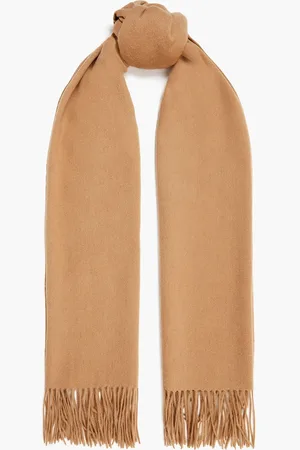 Claudie Pierlot Fringed wool scarf - Neutral - OneSize