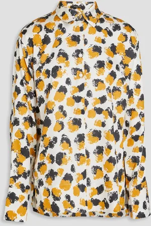 MOTHER OF PEARL Printed TENCEL™ Lyocell-blend shirt - White - XL