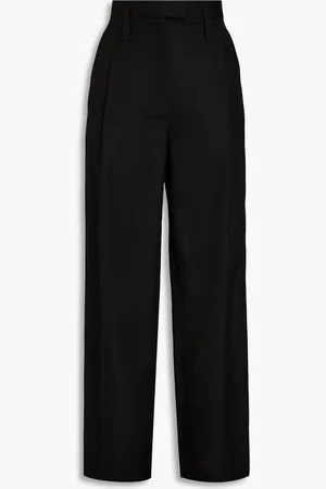 Serafini Pleated grain de poudre wide-leg pants - - IT 40