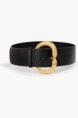 Claudie Pierlot Croc-effect leather belt - - 1