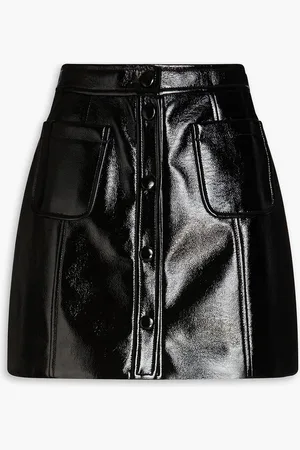 Claudie Pierlot Faux leather mini skirt - - FR 34