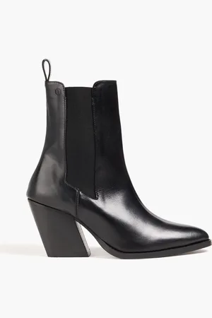 Claudie Pierlot Glossed leather Chelsea boots - - EU 37