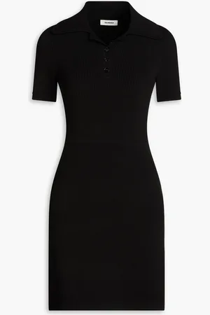 Sandro Ribbed-knit mini dress - - FR 40