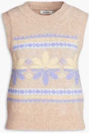 Sandro Jacquard-knit vest - Neutral - 0