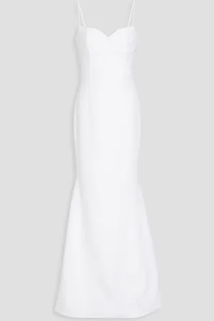 RACHEL GILBERT Avery crepe gown - White - 2