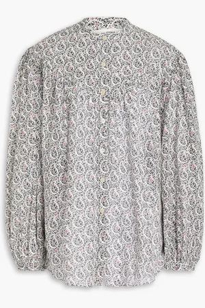 Marant Etoile Miledia floral-print cotton-voile blouse - White - FR 40