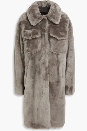 YVES SALOMON Shearling coat - Neutral - FR 36