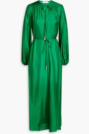 ZIMMERMANN Belted silk maxi dress - - 0
