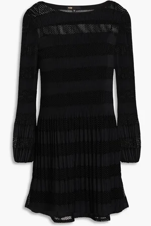 Maje Pointelle-knit mini dress - - FR 42