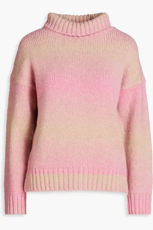 Maje Knitted turtleneck sweater - Pink - 3