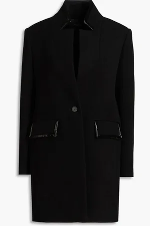 Maje Wool-blend felt coat - - FR 42