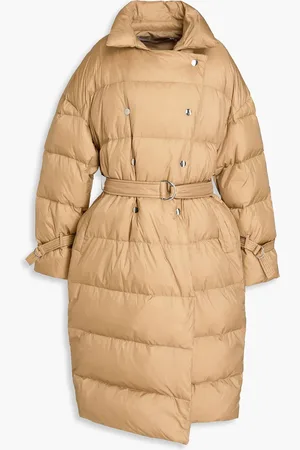 IRO Etania quilted belted shell down coat - Neutral - FR 42