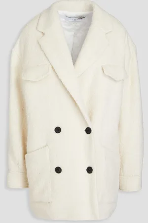 IRO Kayao quilted bouclé coat - White - FR 34