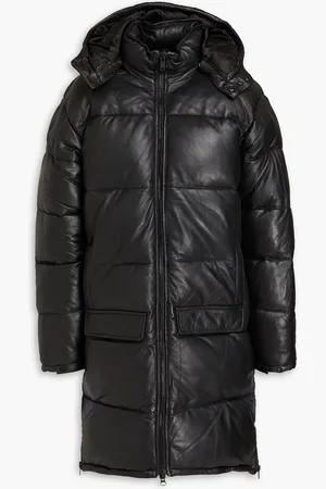 Deadwood Yotei quilted leather hooded coat - - FR 42